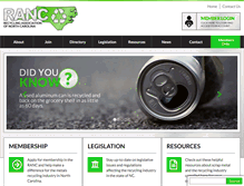 Tablet Screenshot of ncrecyclingassociation.org